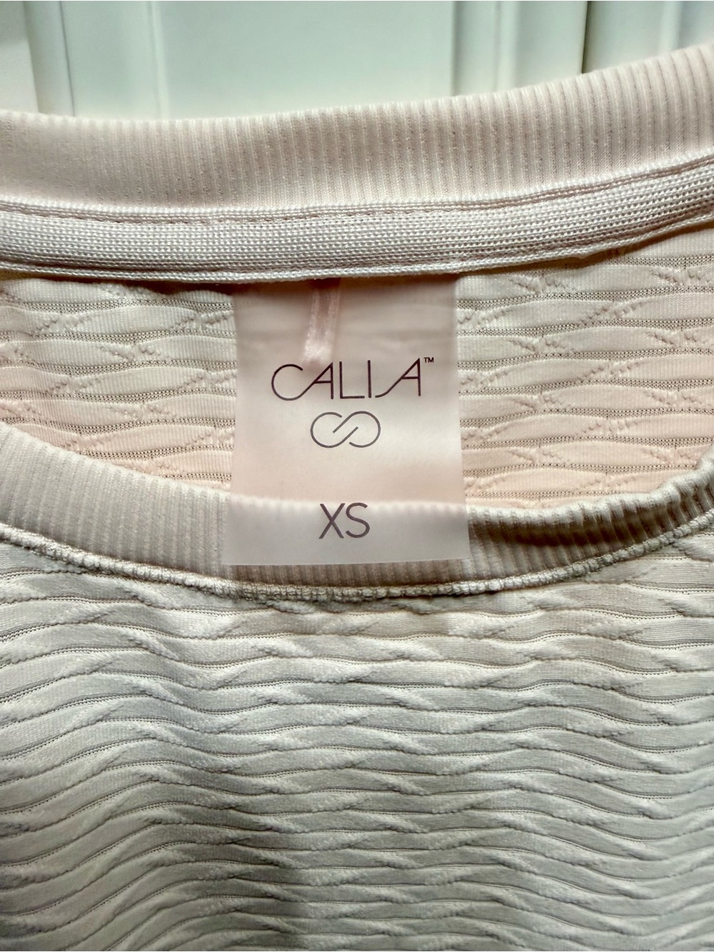 CALIA by Carrie Underwood Textured Wave Tank Top in Pale Blush. Never Worn